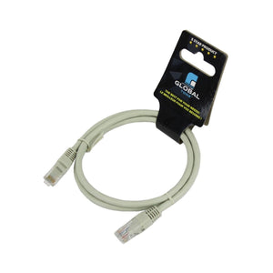 GlobalTone Câble ethernet réseau Cat6 RJ-45 3 pieds Gris - Simple Boutique