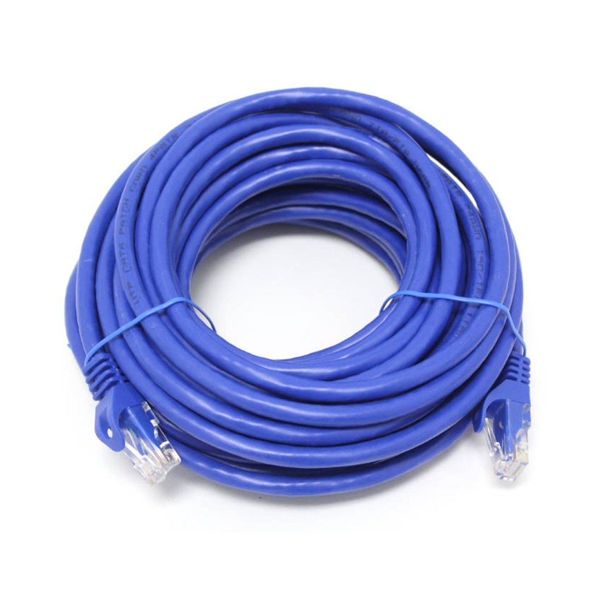 GlobalTone Câble ethernet réseau Cat6 RJ-45 35 pieds Bleu - Simple Boutique