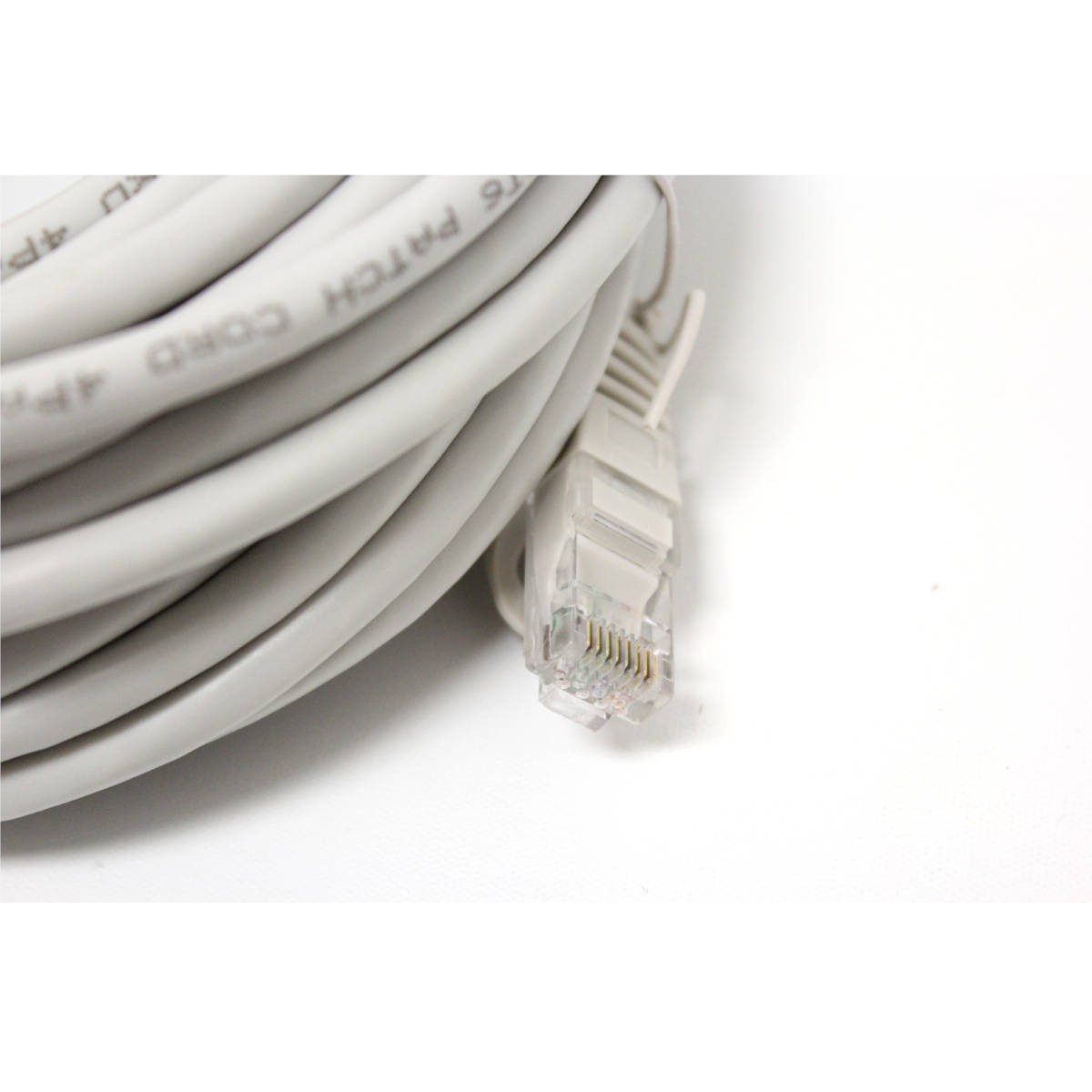 GlobalTone Câble ethernet réseau Cat6 RJ-45 35 pieds Gris - Simple Boutique