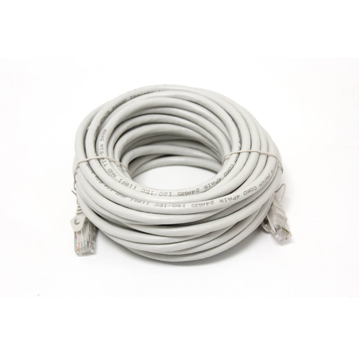 GlobalTone Câble ethernet réseau Cat6 RJ-45 35 pieds Gris - Simple Boutique