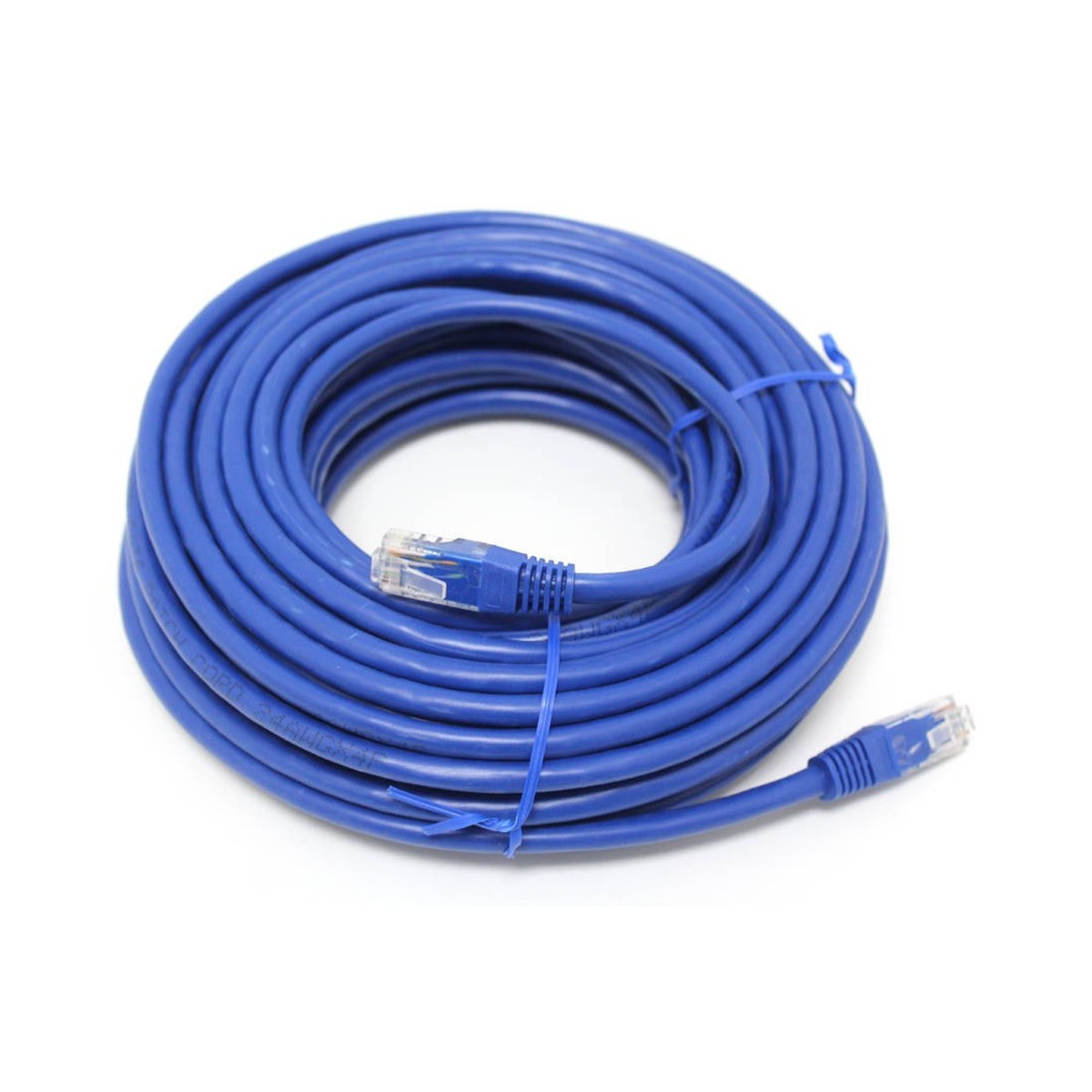 GlobalTone Câble ethernet réseau Cat6 RJ-45 50 pieds Bleu - Simple Boutique