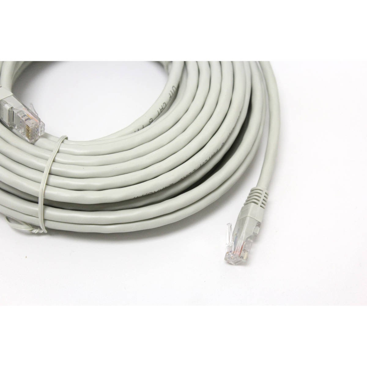 GlobalTone Câble ethernet réseau Cat6 RJ-45 50 pieds Gris - Simple Boutique
