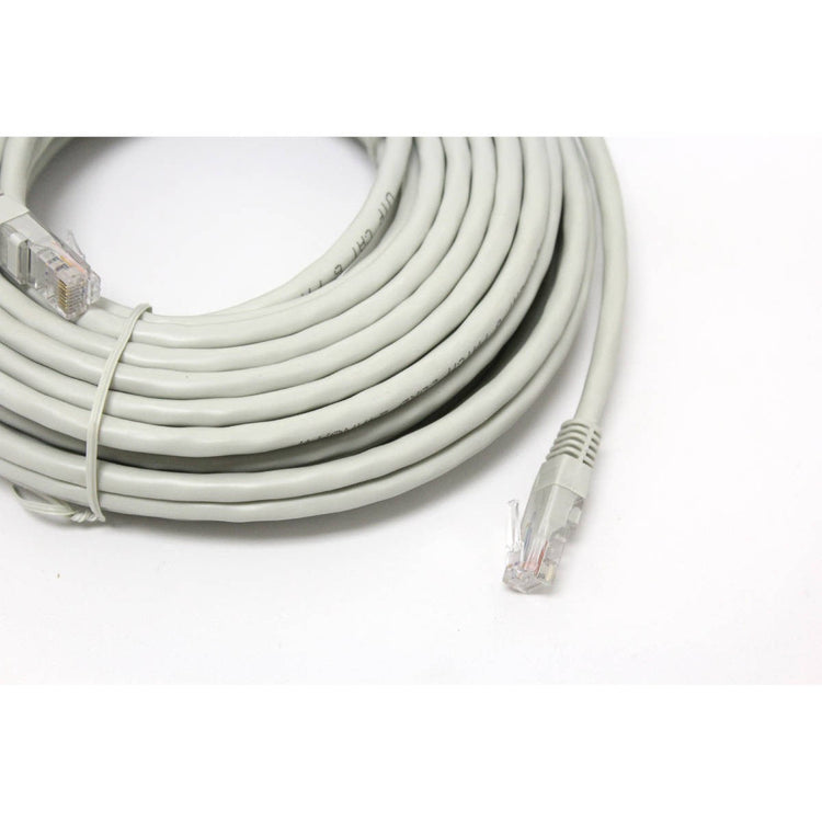 GlobalTone Câble ethernet réseau Cat6 RJ-45 50 pieds Gris - Simple Boutique