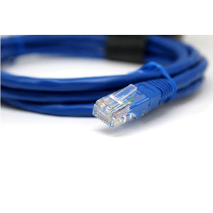 GlobalTone Câble ethernet réseau Cat6 RJ-45 7 pieds Bleu - Simple Boutique