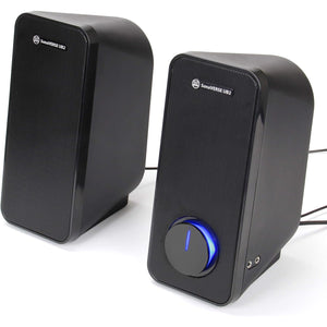 GoGroove - Haut-Parleur d'ordinateur USB avec Port pour Casque d'écoute, Noir - Simple Boutique