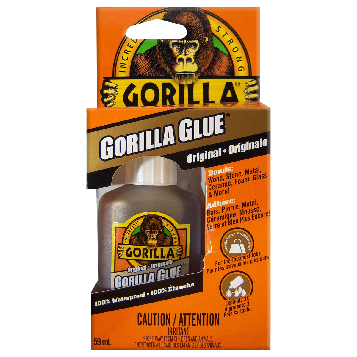 Gorilla Colle originale extra forte 59 ml, 100 % étanche - Simple Boutique