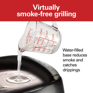 Hamilton Beach - Grill Intérieur/Extérieur HealthSmart®, Surface Antiadhésive, Noir - Simple Boutique
