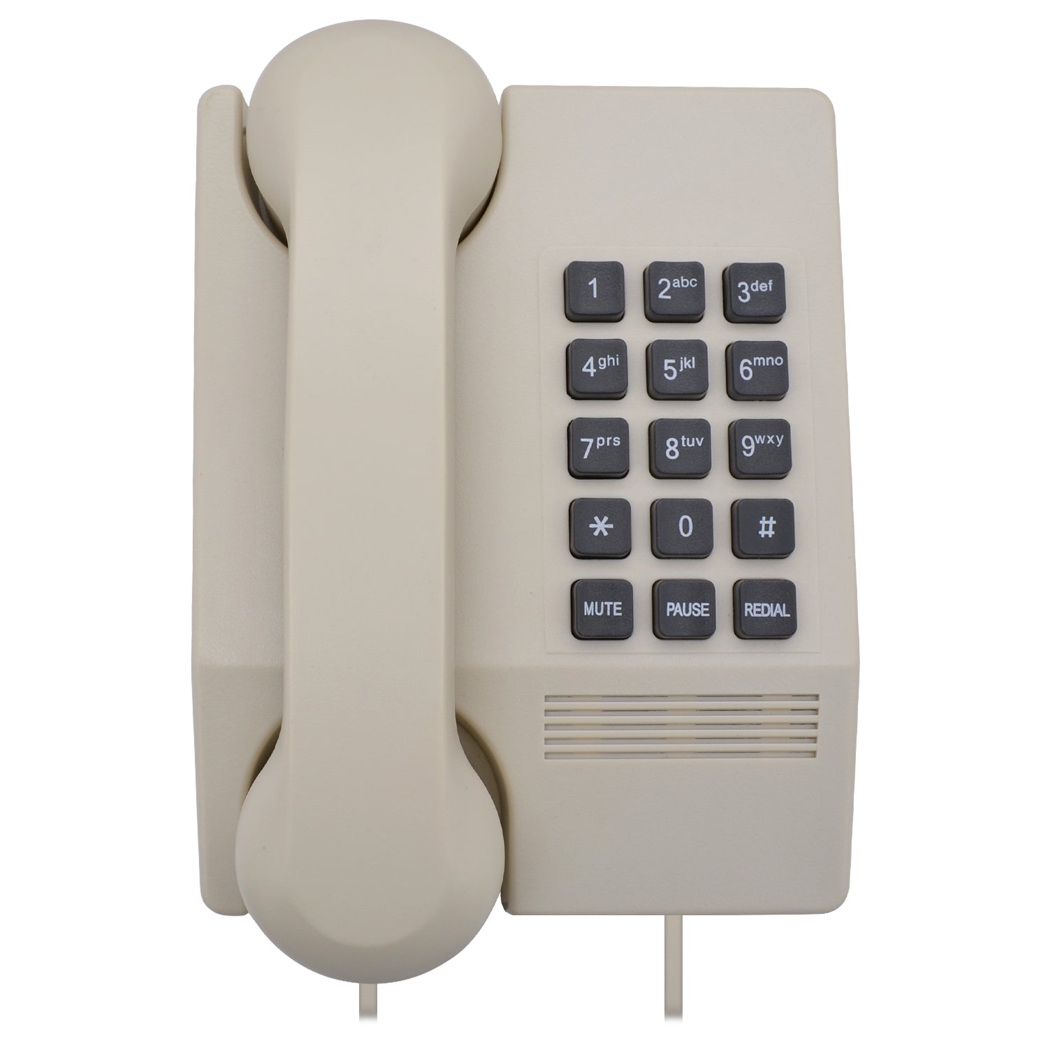 Harmony Téléphone Filaire de Bureau Montable au Mur, Blanc Cassé - Simple Boutique