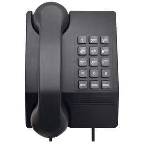 Harmony Téléphone Filaire de Bureau Montable au Mur, Noir - Simple Boutique