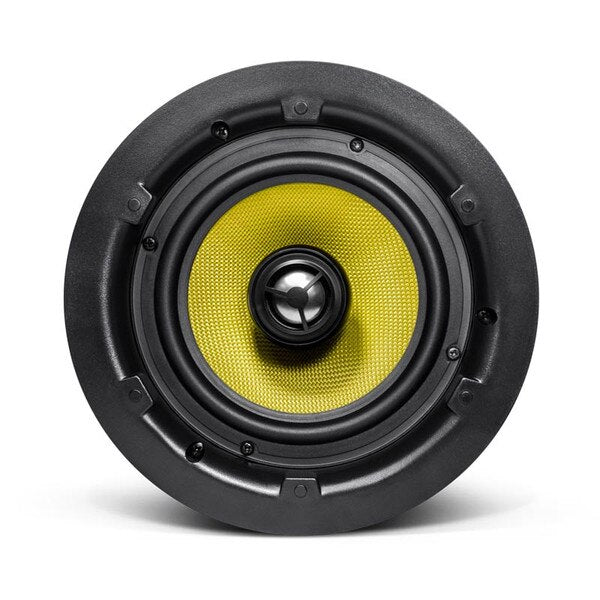 Haut-Parleurs Plafond Encastrés 6.5" 2 Voies 100 Watts 8 Ohms Kevlar, Vendu En Paire Blanc Sans Bordure - SS-ICS-6-5KV - Simple Boutique