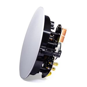 Haut-Parleurs Plafond Encastrés 6.5" 2 Voies 100 Watts 8 Ohms Kevlar, Vendu En Paire Blanc Sans Bordure - SS-ICS-6-5KV - Simple Boutique