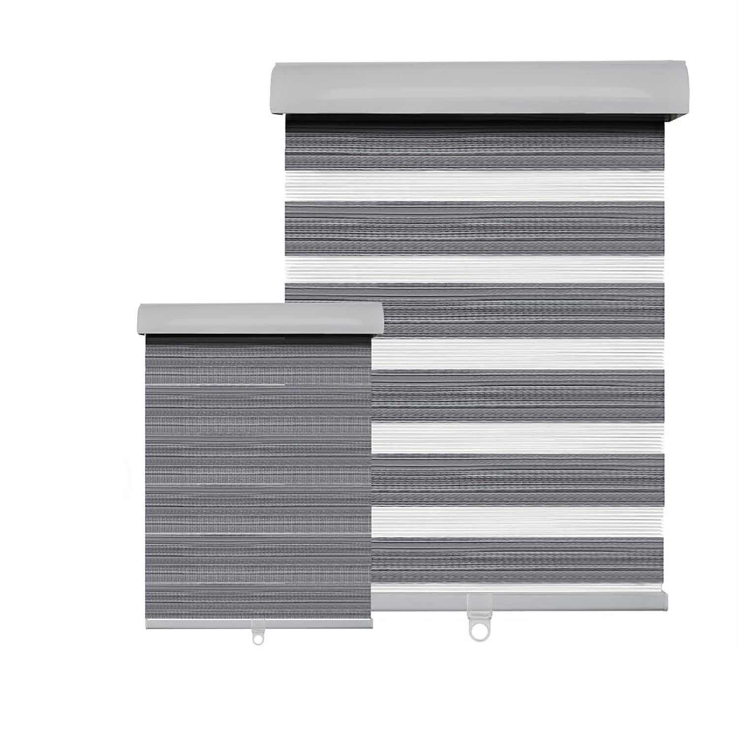 Hauz 2084WDGRYCD - Store de Fenêtre à Toile Alternée 20'' X 84'', Sans Cordon, Grain de Bois Gris - Simple Boutique