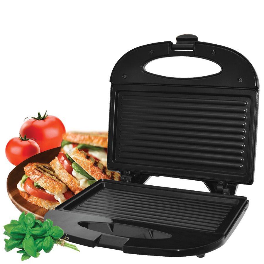 Hauz APM319 - Presse-Paninis avec Plaques Antiadhésives, Léger et Compact, Noir - Simple Boutique