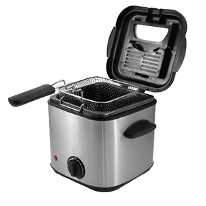 Hauz - Friteuse Électrique Compacte, Capacité de 1.4L, Température Ajustable, Acier Inoxydable - Simple Boutique