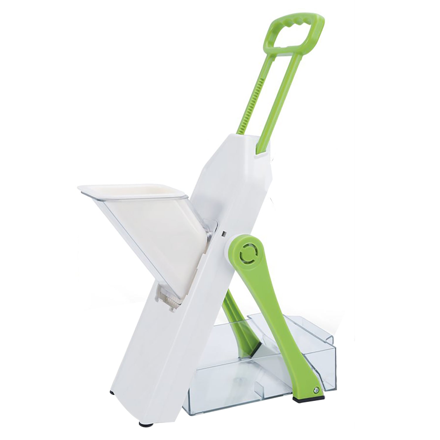 Hauz - Hachoir à Mandoline Réglable Safe-Slice avec 5 Lames Différentes, Sans-BPA, Vert - Simple Boutique