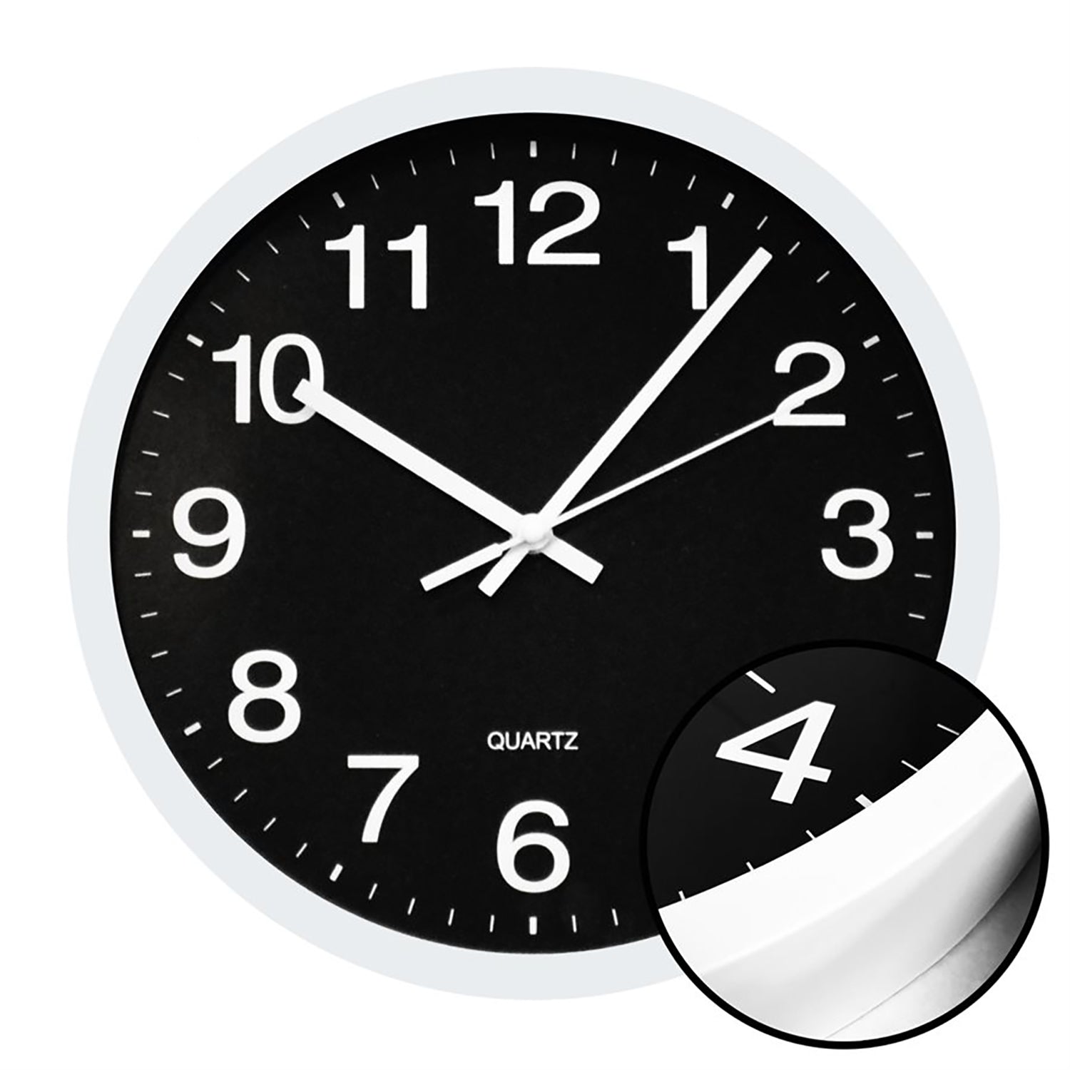 Hauz - Horloge Murale Ronde, Diamètre de 10