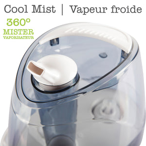 Hauz Humidificateur Ultrasonique à Vapeur Froide 2,5 L, Silencieux, Blanc - Simple Boutique