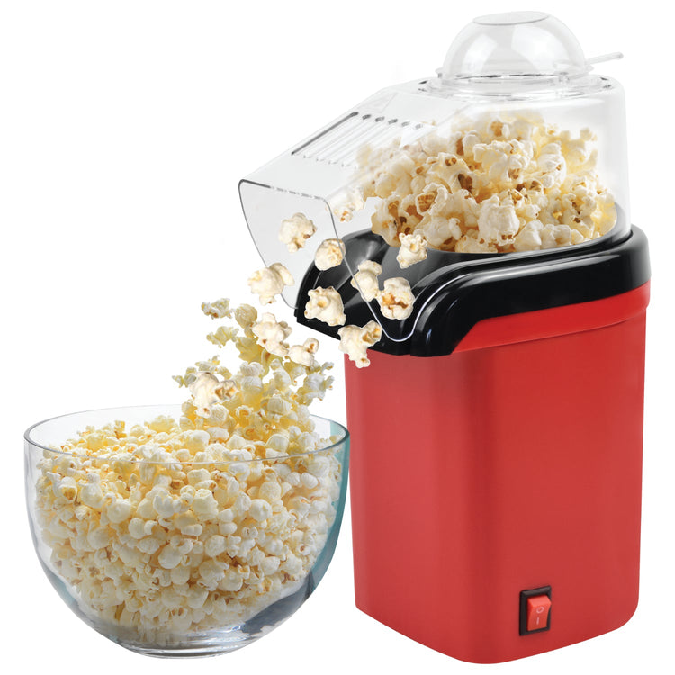 Hauz - Machine à Pop-Corn à Air Chaud, Design Compact, Rouge - Simple Boutique
