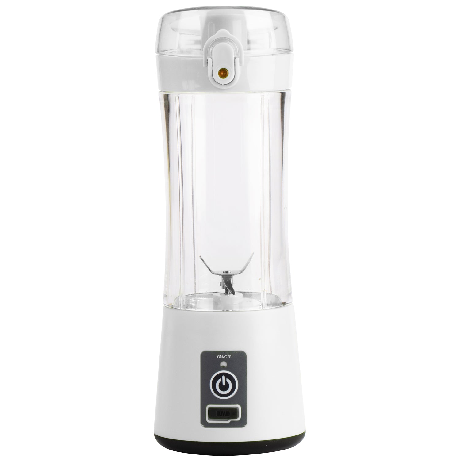 Hauz Mélangeur Portatif Rechargeable USB 380 ml avec Bec Verseur, Blanc - Simple Boutique