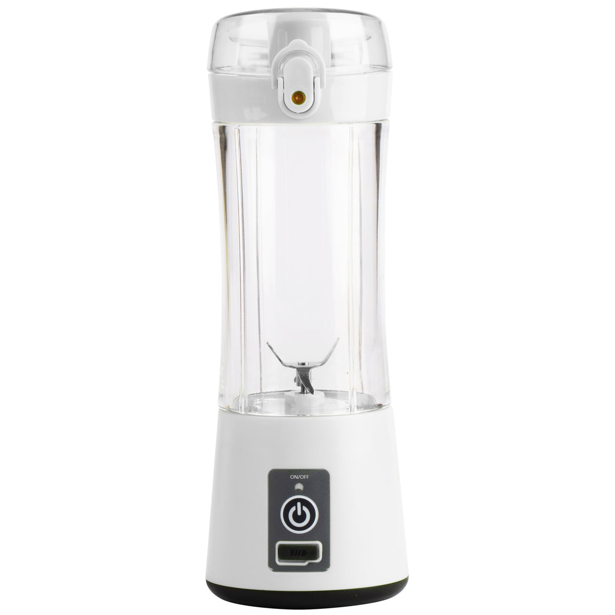 Hauz Mélangeur Portatif Rechargeable USB 380 ml avec Bec Verseur, Blanc - Simple Boutique