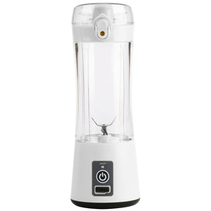 Hauz Mélangeur Portatif Rechargeable USB 380 ml avec Bec Verseur, Blanc - Simple Boutique