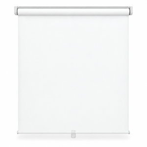 Hauz Toile Occultante à Rouleau 24" X 77" Sans Cordon, 100 % Polyester, Blanc - Simple Boutique