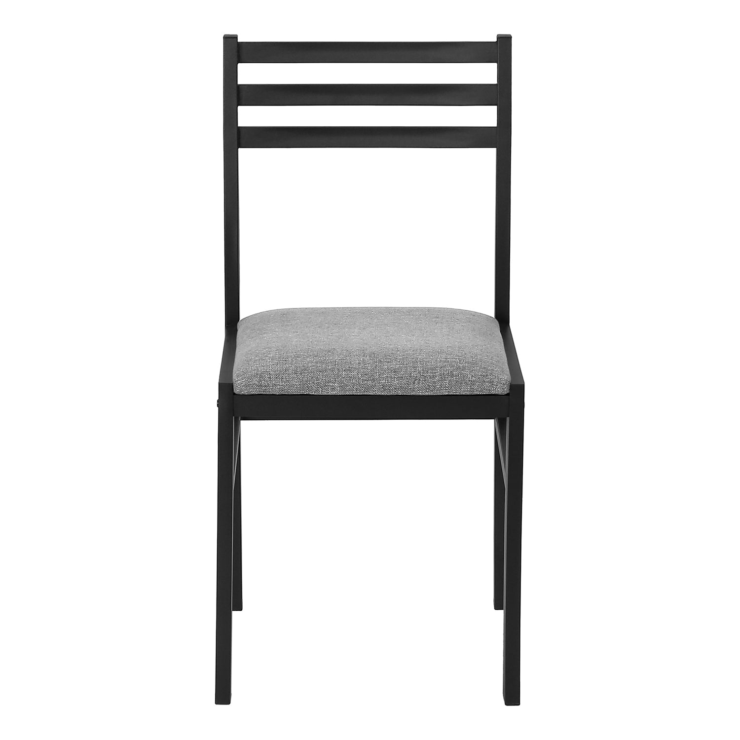 I 1007 - Ensemble De Table À Manger, Ensemble 3pcs, Petit, Tablette Rabattante 35", Cuisine, Métal Noir, Stratifié Gris, Contemporain, Moderne - Simple Boutique