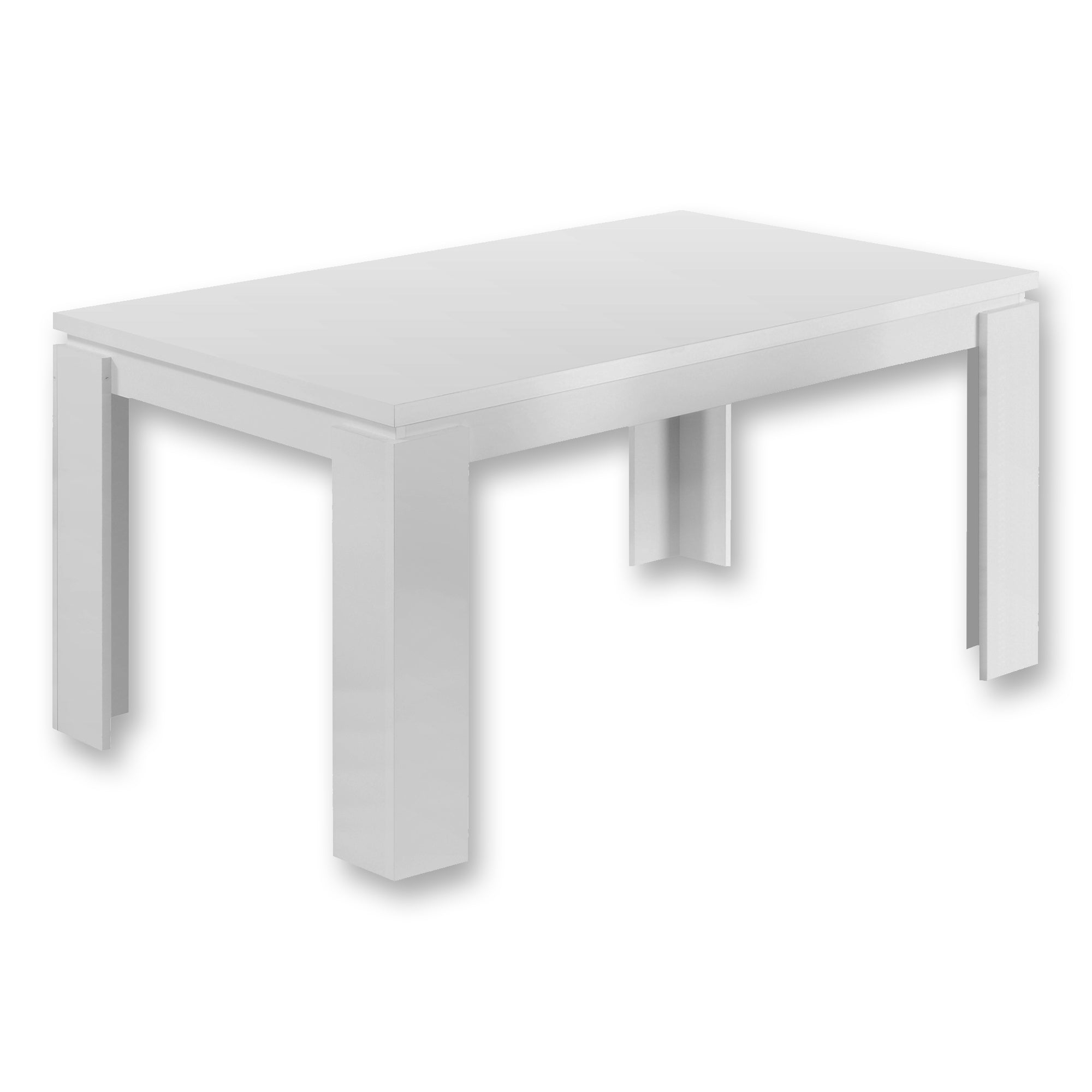 I 1056 Table A Manger, 60" Rectangulaire, Cuisine, Salle À Manger, Stratifié, Blanc, Contemporain, Moderne - Simple Boutique