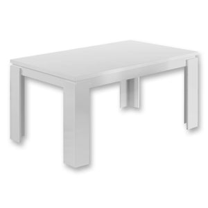I 1056 Table A Manger, 60" Rectangulaire, Cuisine, Salle À Manger, Stratifié, Blanc, Contemporain, Moderne - Simple Boutique