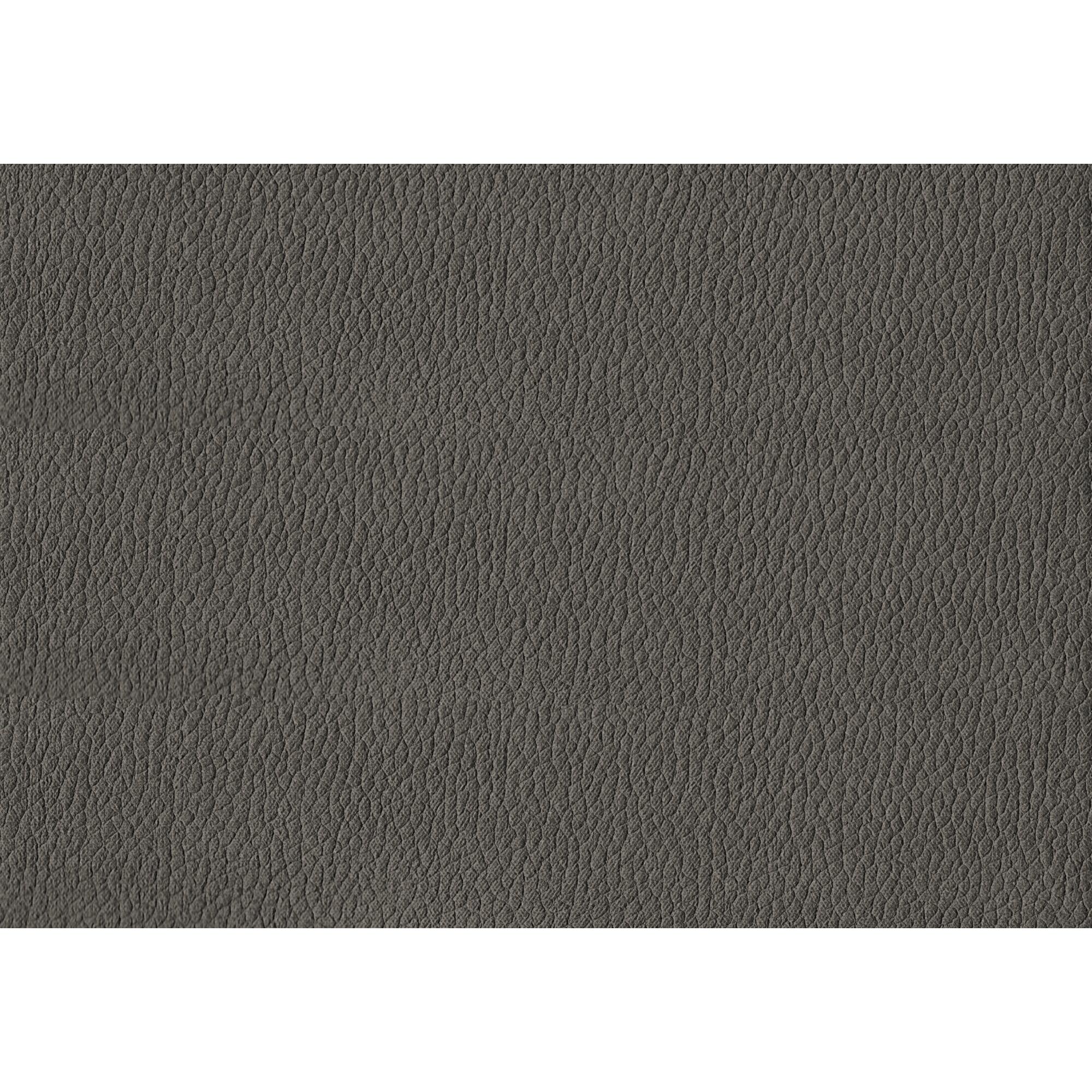 I 1116 - Chaise, 34'' Hauteur, Ensemble De 2, Rembourré, Coté, Salle À Manger, Cuisine, Aspect Cuir Gris, Métal Noir, Contemporain, Moderne - Simple Boutique