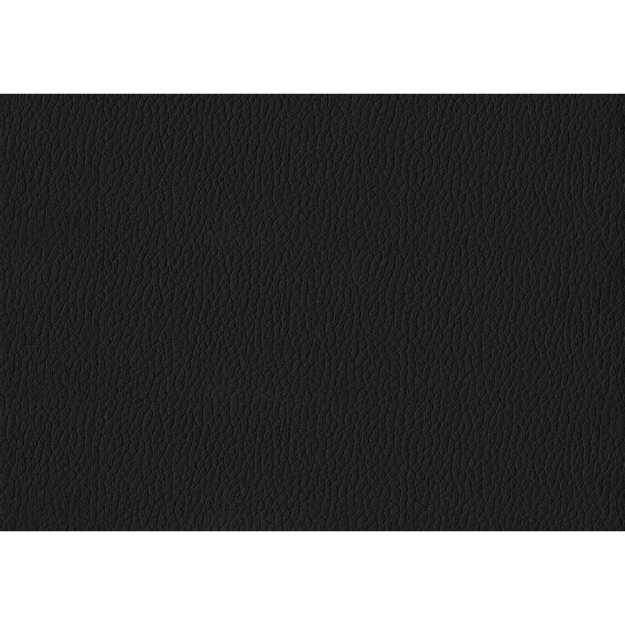 I 1125 - Chaise, 36'' De Haut, Ensemble De 2, Rembourré, Coté, Salle À Manger, Cuisine, Aspect Cuir Noir, Métal Noir, Contemporain, Moderne - Simple Boutique