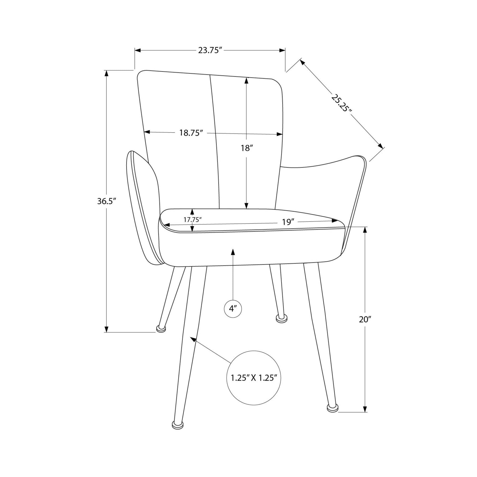 I 1148 - Chaise, 36'' De Haut, Ensemble De 2, Rembourré, Coté, Salle À Manger, Cuisine, Aspect Cuir Bleu, Métal Noir, Contemporain, Moderne - Simple Boutique