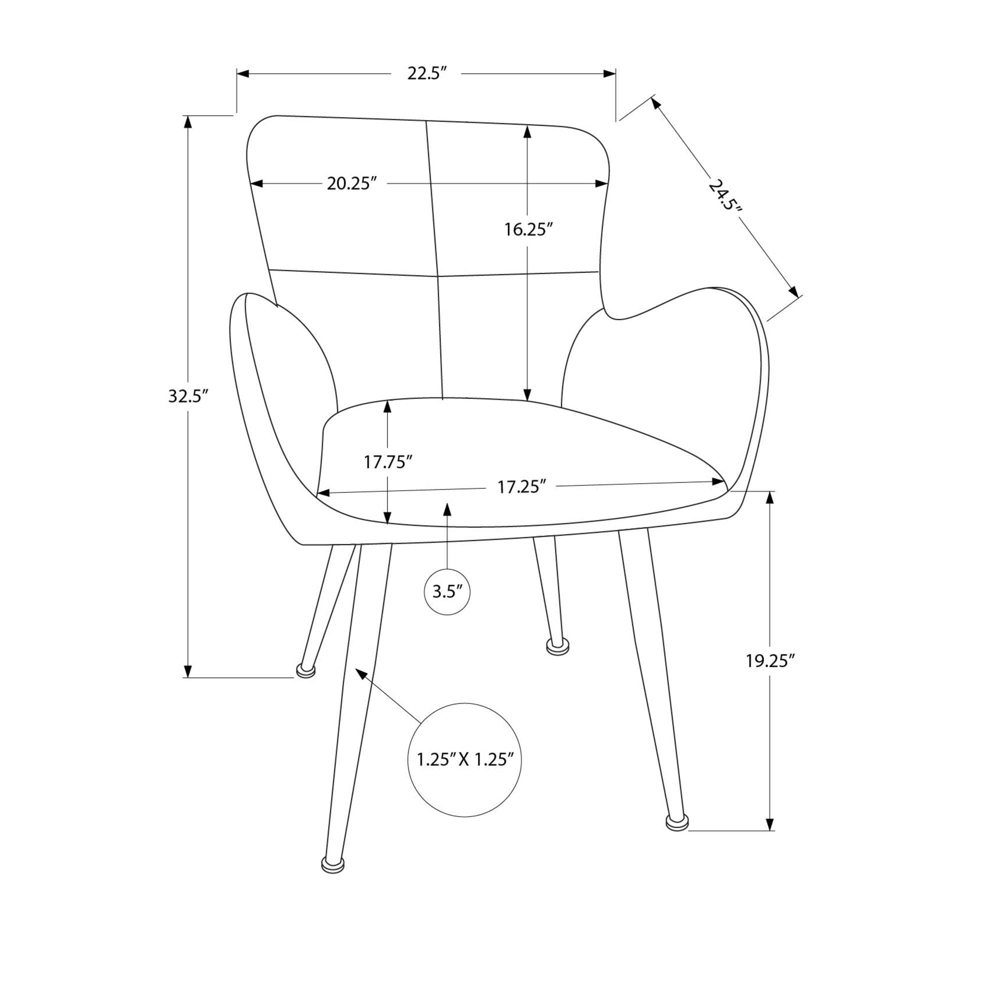 I 1157 - Chaise, 33'' Hauteur, Ensemble De 2, Rembourré, Coté, Salle À Manger, Cuisine, Aspect Cuir Bleu, Métal Noir, Contemporain, Moderne - Simple Boutique