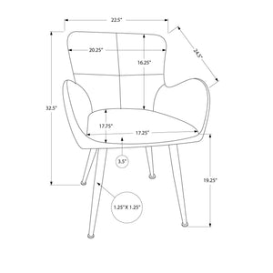 I 1159 - Chaise, 33'' Hauteur, Ensemble De 2, Rembourré, Coté, Salle À Manger, Cuisine, Look Daim Gris, Métal Noir, Contemporain, Moderne - Simple Boutique