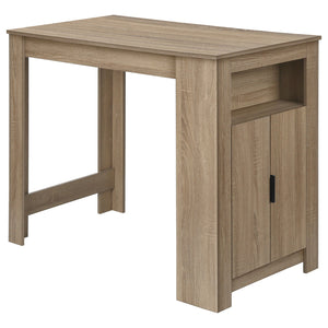I 1203 - Table A Manger, 48" Rectangulaire, Hauteur Du Comptoir, Cuisine, Petit, Rangement, Stratifié Brun, Contemporain, Moderne - Simple Boutique