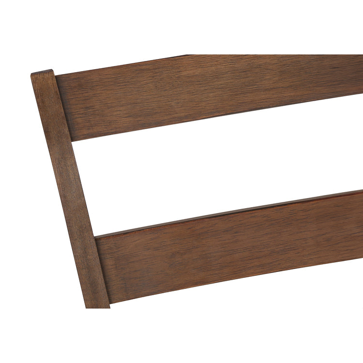 I 1313 - Chaise, Lot De 2, Côté, Rembourré, Cuisine, Salle À Manger, Tissu Marron, Pieds En Bois De Noyer, Transitionnel - Simple Boutique
