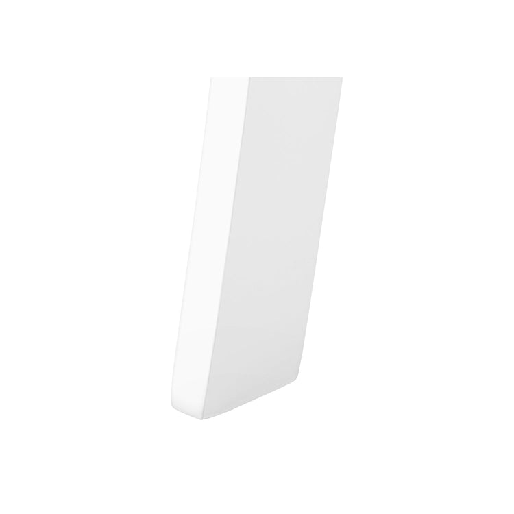 I 1323 - Table A Manger, 48" Rectangulaire, Petit, Cuisine, Salle À Manger, Vernis Blanc, Jambes En Bois, Transitionnel - Simple Boutique