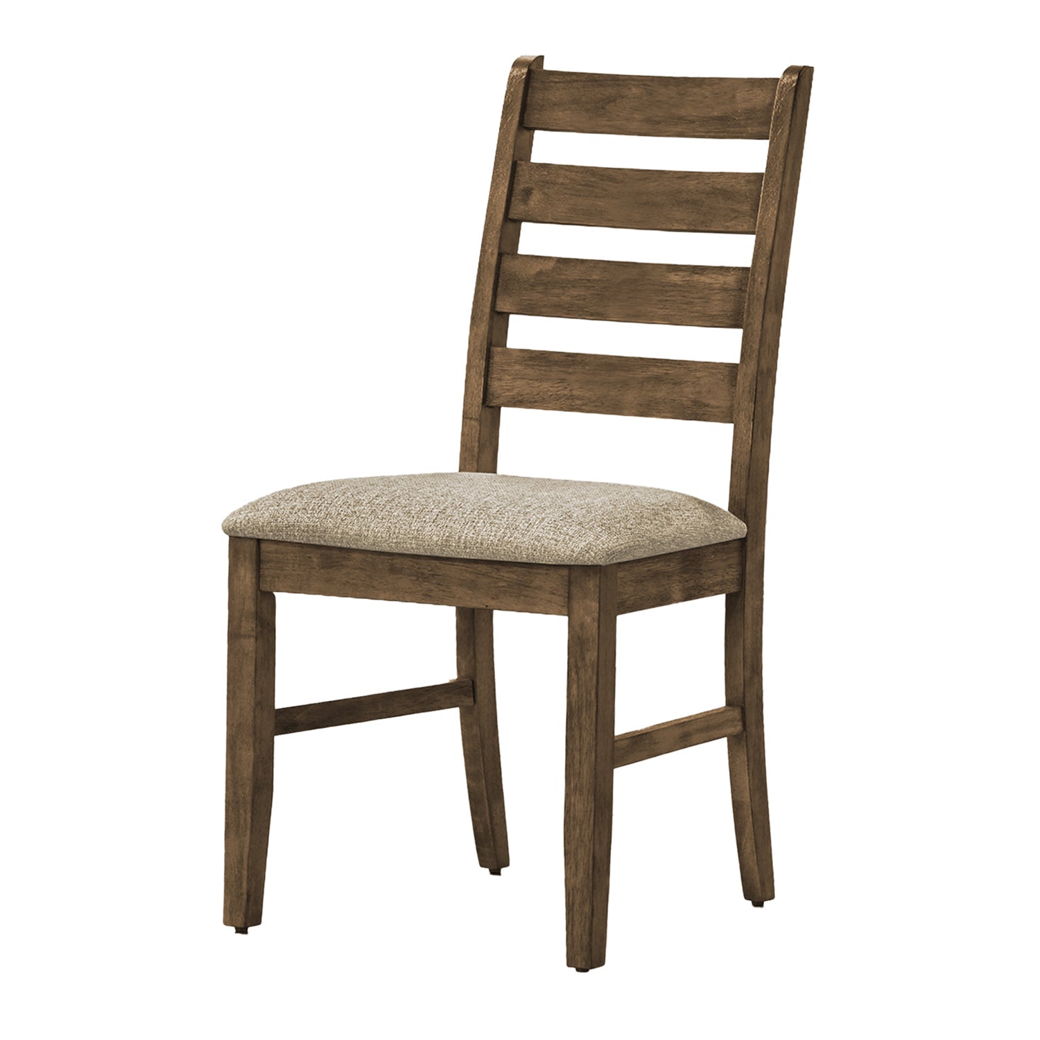 I 1342 - Chaise De Salle À Manger, Hauteur De 38", Salle À Manger, Cuisine, Ensemble De 2, Coté, Rembourré, Brun Antique, Tissu Marron, Transitionnel - Simple Boutique