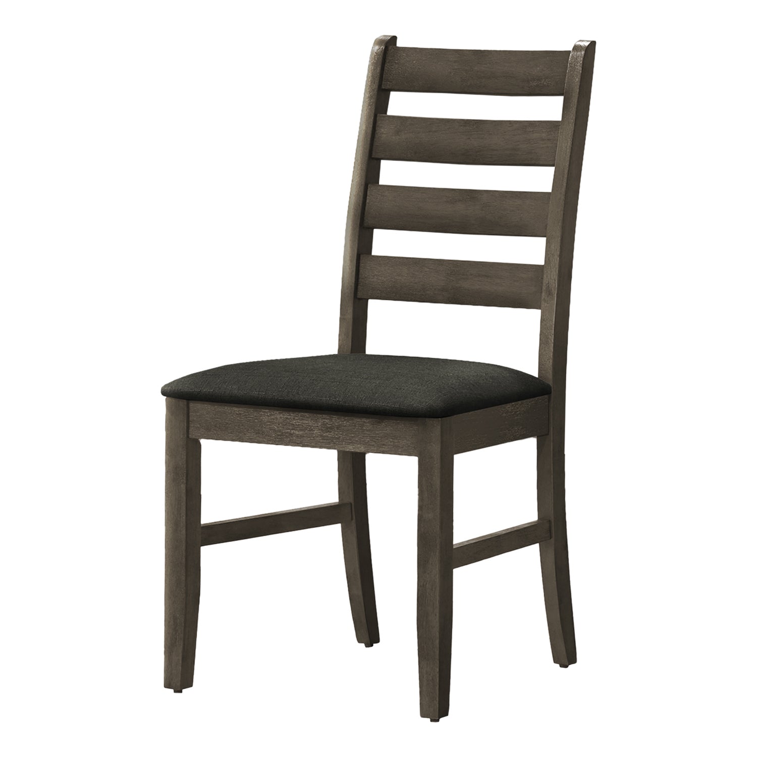 I 1347 - Chaise De Salle À Manger, Hauteur De 38", Salle À Manger, Cuisine, Ensemble De 2, Coté, Rembourré, Gris Antique, Tissu Gris, Transitionnel - Simple Boutique