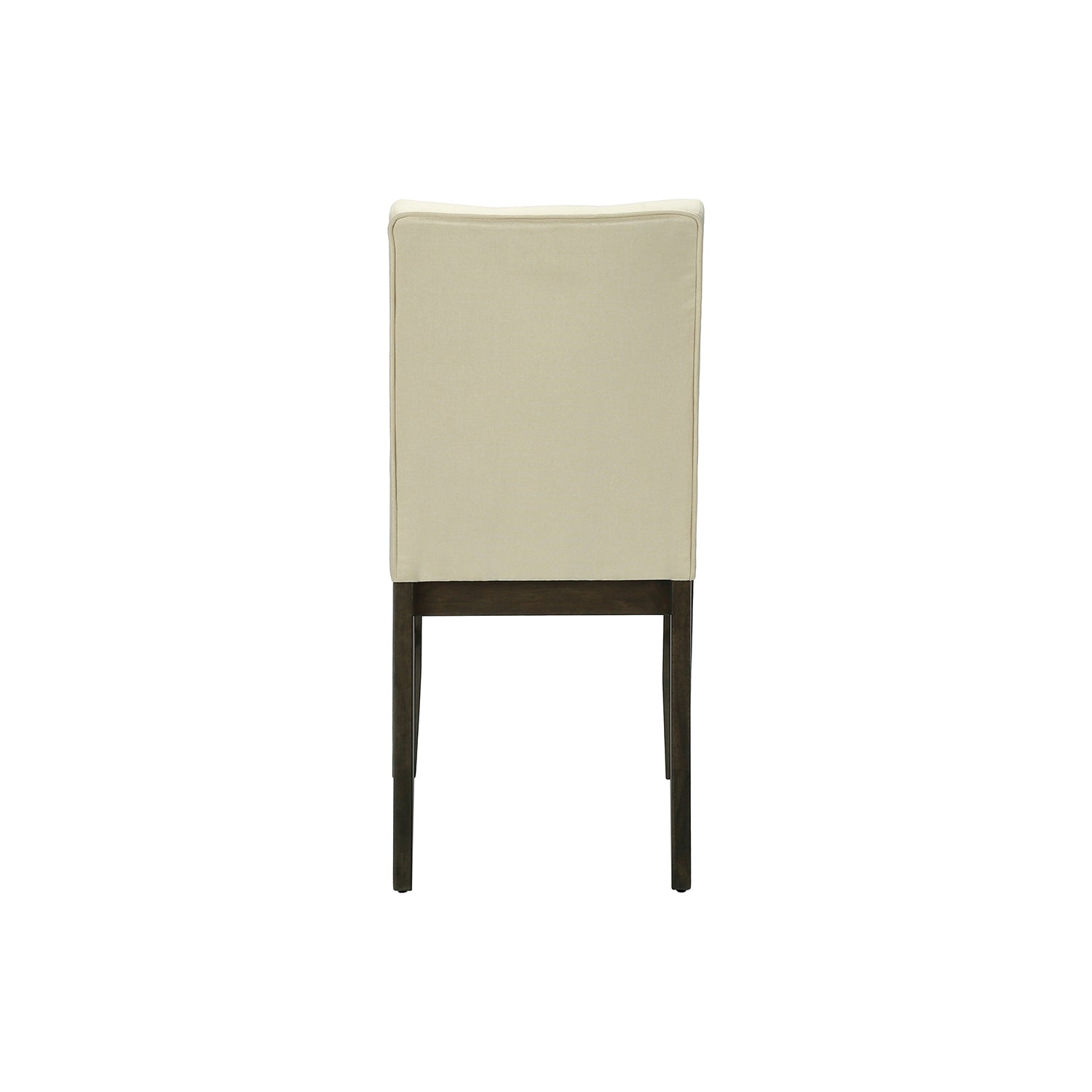I 1376 - Chaise, 37 Pouces De Hauteur, Lot De 2, Rembourré, Salle À Manger, Cuisine, Tissu Crème, Transitionnel - Simple Boutique
