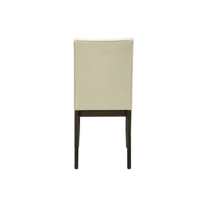 I 1376 - Chaise, 37 Pouces De Hauteur, Lot De 2, Rembourré, Salle À Manger, Cuisine, Tissu Crème, Transitionnel - Simple Boutique