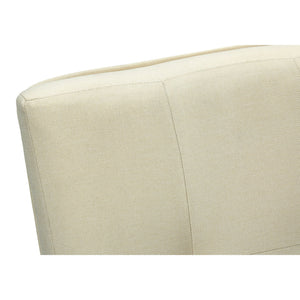 I 1376 - Chaise, 37 Pouces De Hauteur, Lot De 2, Rembourré, Salle À Manger, Cuisine, Tissu Crème, Transitionnel - Simple Boutique