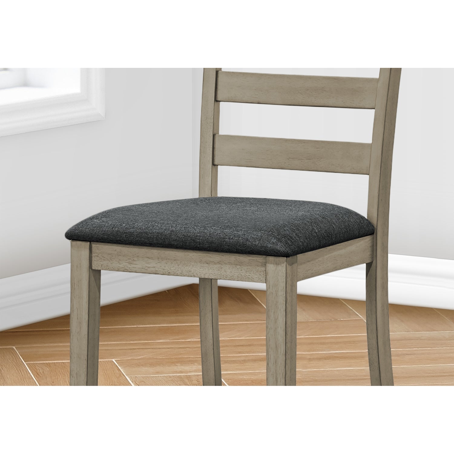 I 1382 - Chaise, 44" Hauteur, Hauteur Du Comptoir, Salle À Manger, Cuisine, Ensemble De 2, Rembourré, Coté, Transitionnel - Simple Boutique