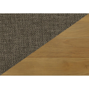 I 1385 - Chaise, 30'' Hauteur, Ensemble De 2, Coté, Rembourré, Cuisine, Salle À Manger, Noyer Clair, Tissu Marron, Mid Century, Moderne - Simple Boutique