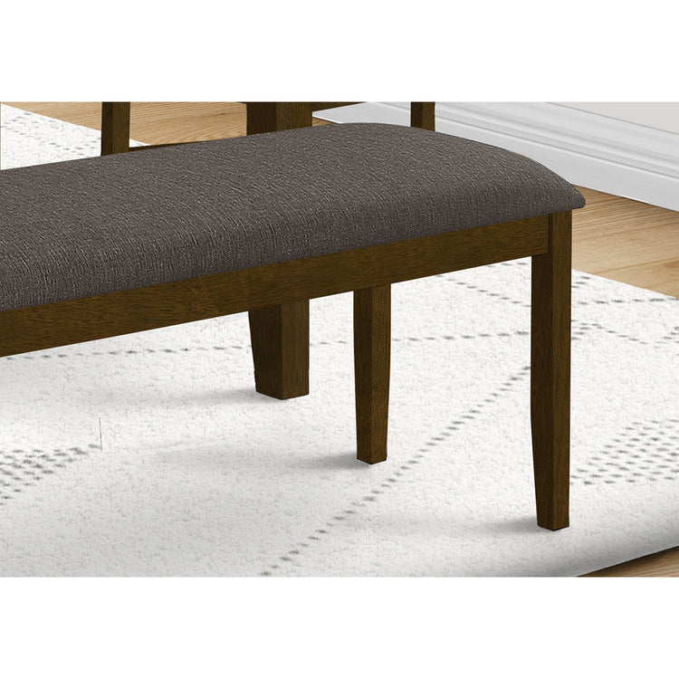 I 1397 - Banc, Rectangulaires, Rembourré, Bois, Salle À Manger, Cuisine, Entrée, Bois Solide Marron, , Transitionnel - Simple Boutique