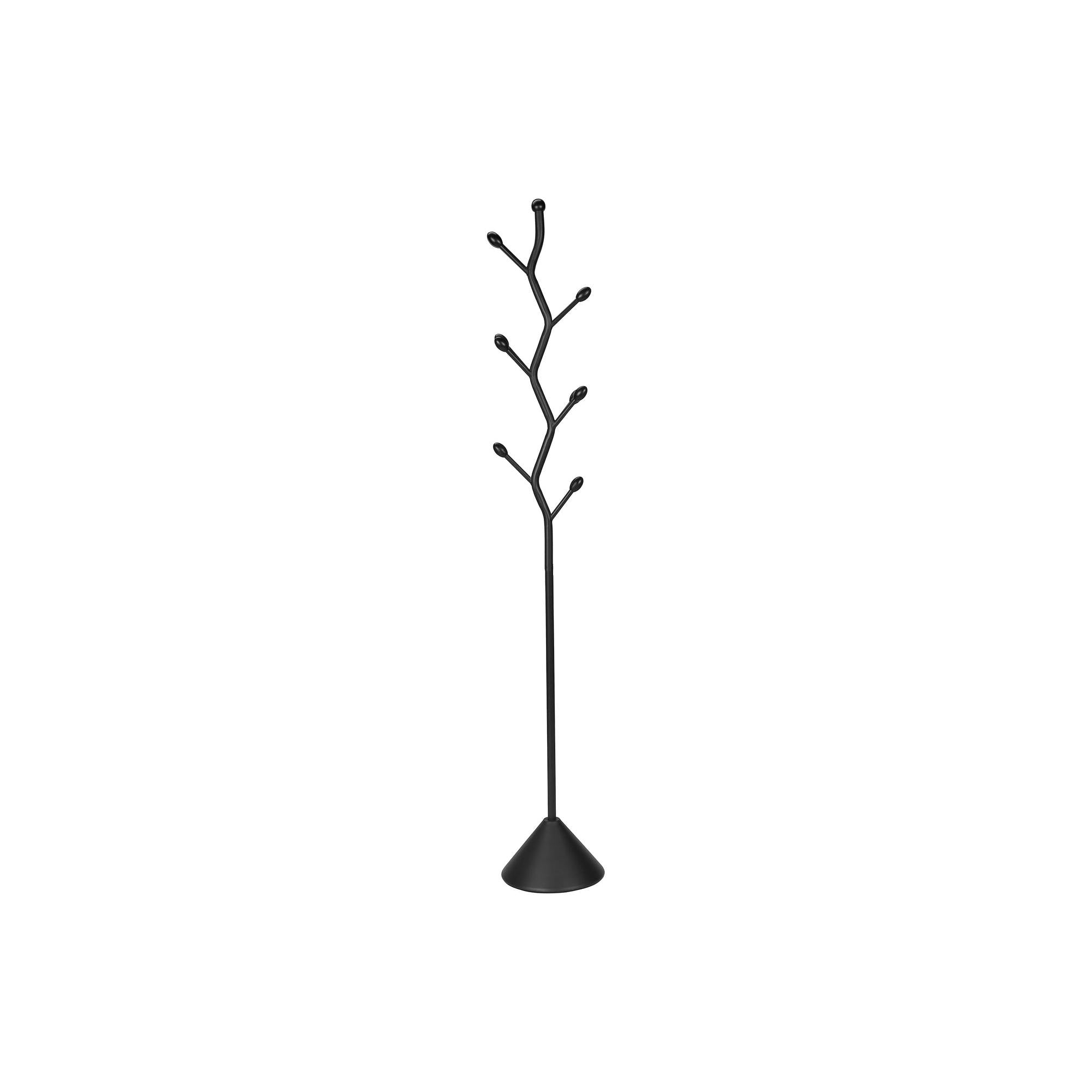 I 2020 - Patère, Arbre De La Salle, 8 Crochets, Entrée, 72''H, Chambre À Coucher, Métal Noir, Contemporain - Simple Boutique