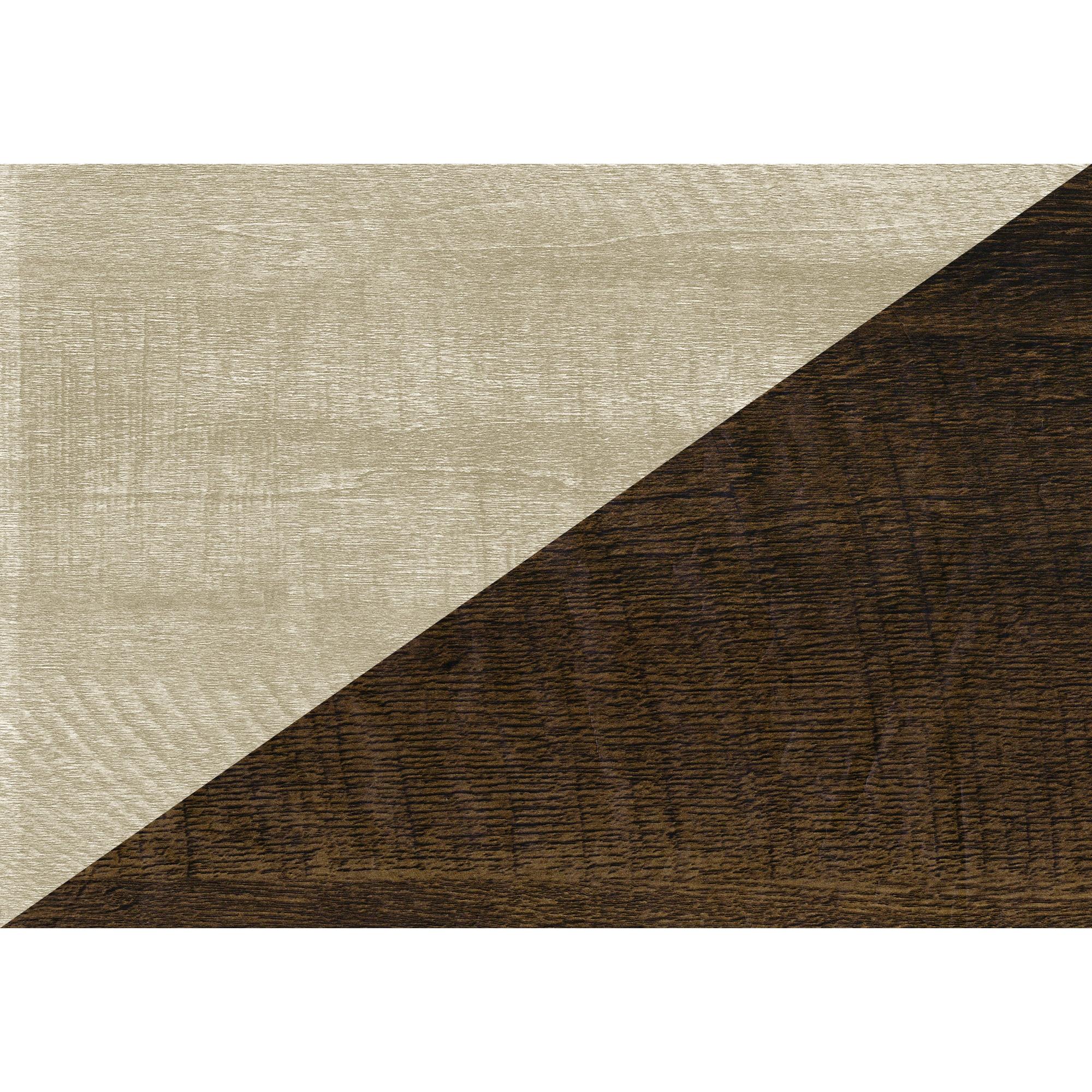 I 2508 - Table De Salon, 44''L, Cocktail, Accent, Rangement, Rectangulaire, Salon, Stratifié Chêne Beige, Stratifié Chêne Brun Foncé, Contemporain - Simple Boutique