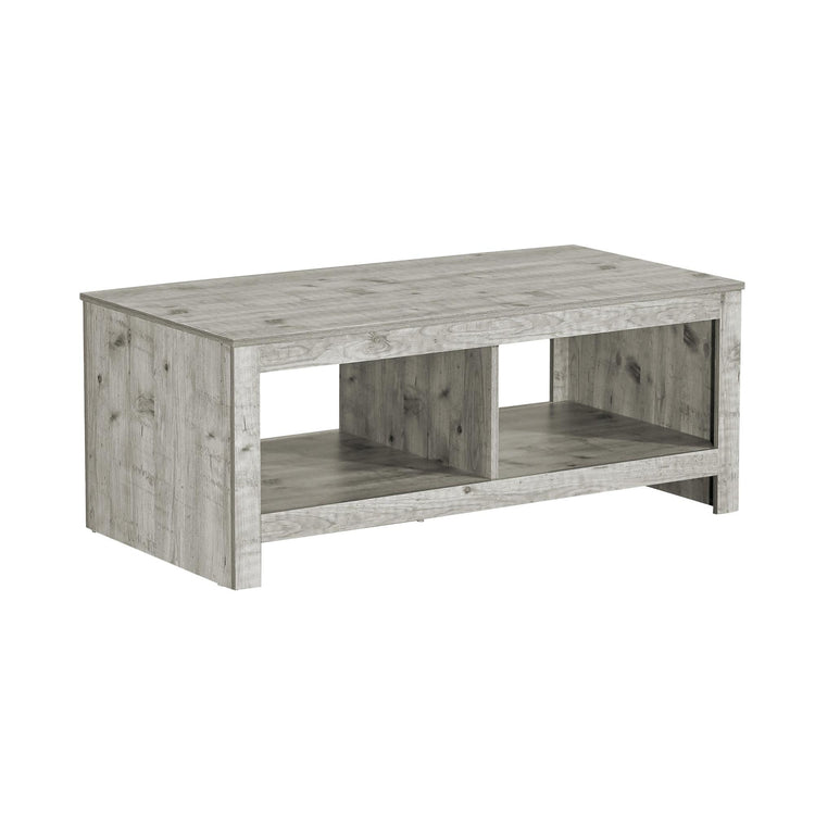 I 2512 - Table De Salon, 44''L, Cocktail, Rectangulaire, Salon, Stratifié Gris Rustique, Transitionnel - Simple Boutique