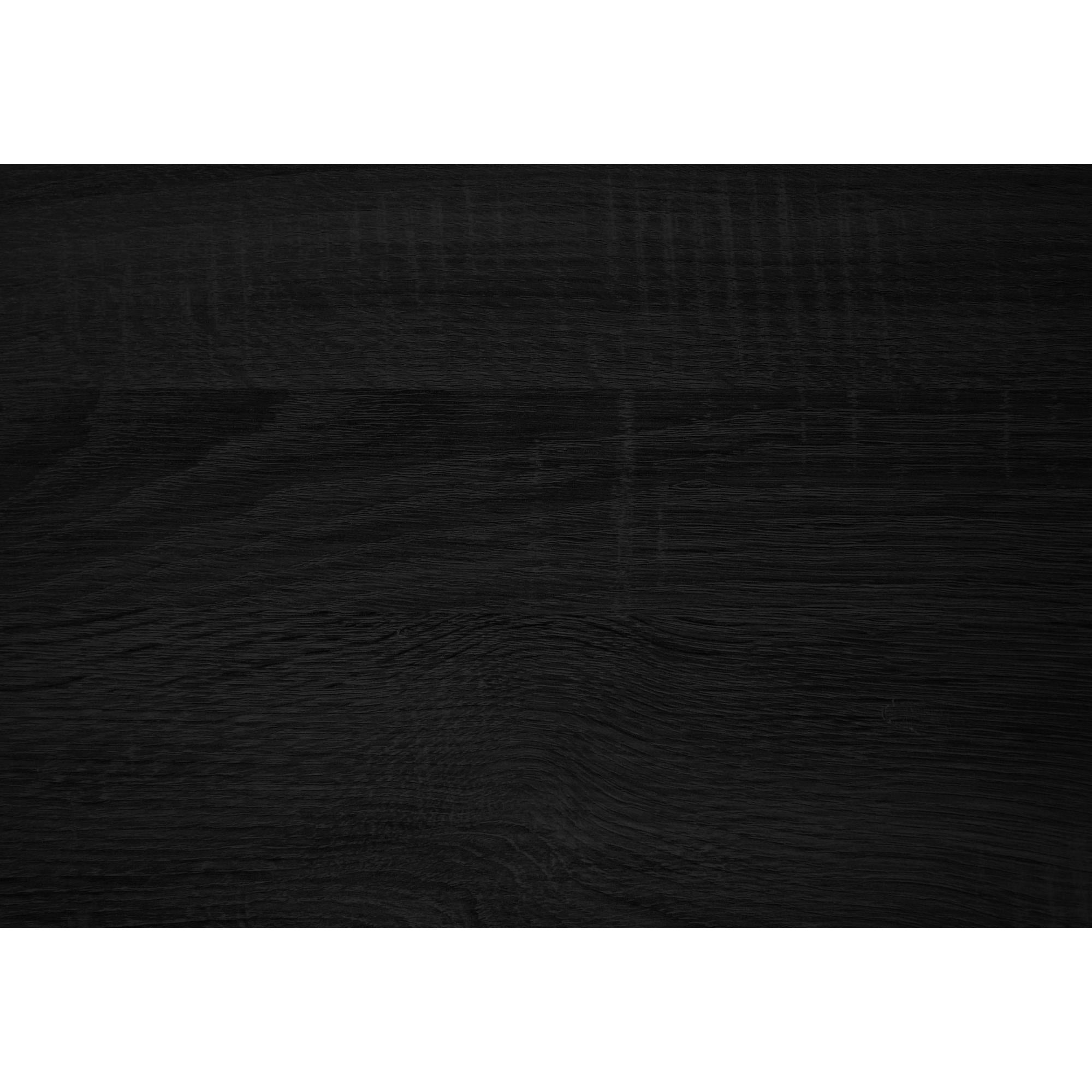 I 2535 - Meuble Tv, 72 Pouces, Console, Centre De Divertissement Média, Salon, Chambre À Coucher, Stratifié Bois Noir, Métal Noir, Contemporain, Moderne - Simple Boutique
