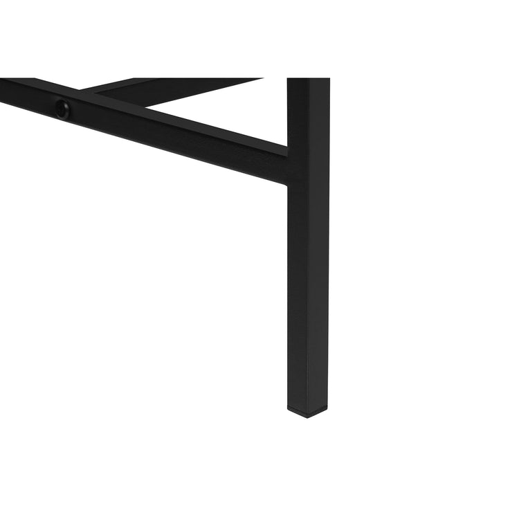 I 2739 - Meuble Tv, 60 Pouces, Console, Centre De Divertissement Média, Unite De Rangement, Salon, Chambre À Coucher, Stratifié Gris, Métal Noir, Contemporain, Moderne - Simple Boutique